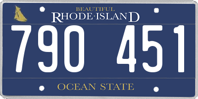 RI license plate 790451