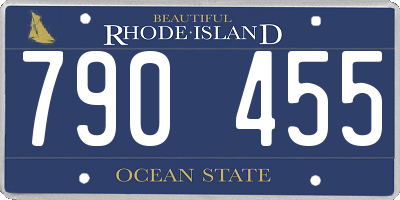 RI license plate 790455