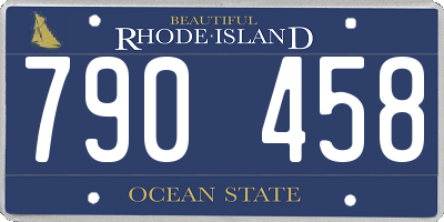 RI license plate 790458