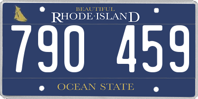 RI license plate 790459