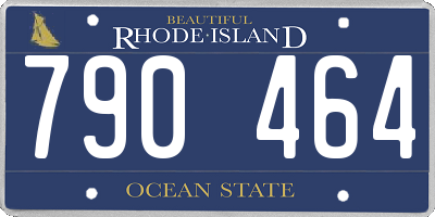 RI license plate 790464