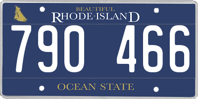RI license plate 790466