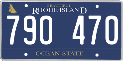 RI license plate 790470