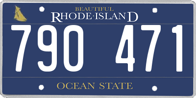 RI license plate 790471