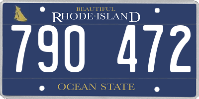 RI license plate 790472