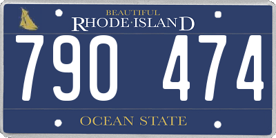 RI license plate 790474
