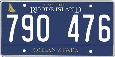 RI license plate 790476