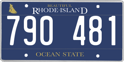RI license plate 790481