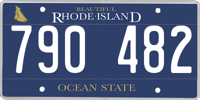 RI license plate 790482