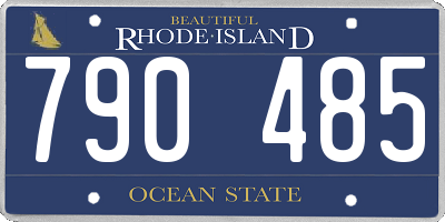 RI license plate 790485
