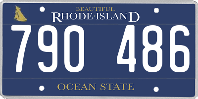 RI license plate 790486