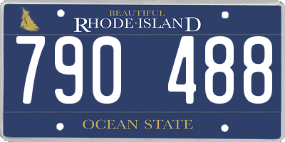 RI license plate 790488