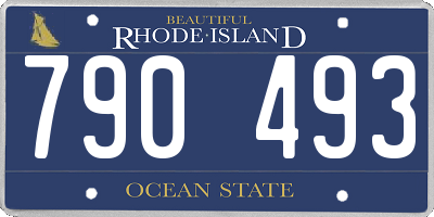 RI license plate 790493