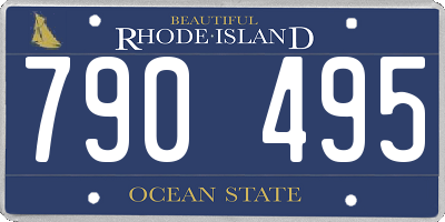RI license plate 790495