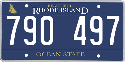 RI license plate 790497