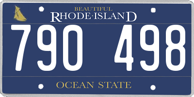 RI license plate 790498