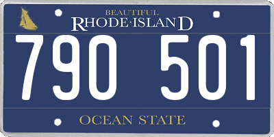 RI license plate 790501