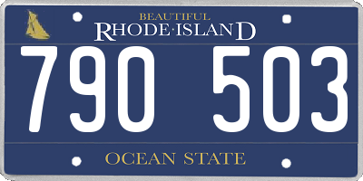 RI license plate 790503