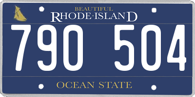 RI license plate 790504