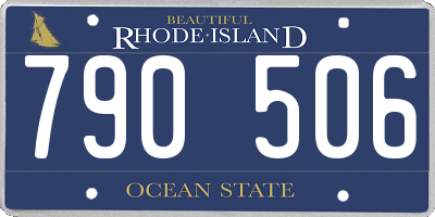 RI license plate 790506