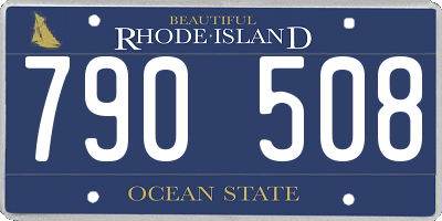 RI license plate 790508