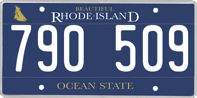 RI license plate 790509
