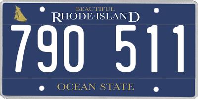 RI license plate 790511
