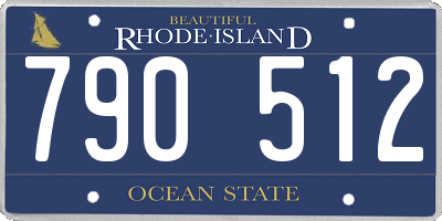 RI license plate 790512