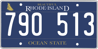 RI license plate 790513
