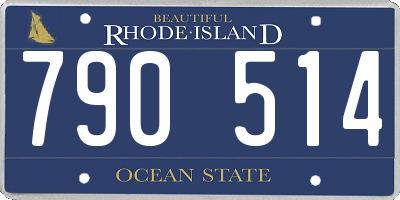 RI license plate 790514