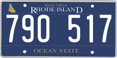 RI license plate 790517