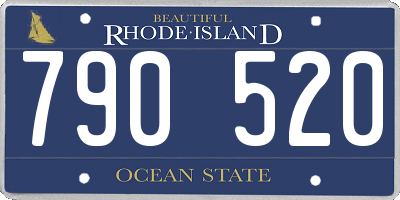 RI license plate 790520