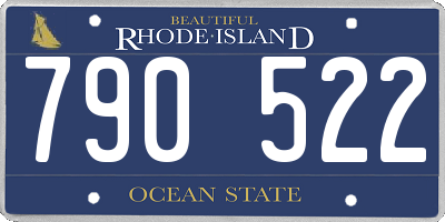 RI license plate 790522