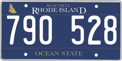 RI license plate 790528