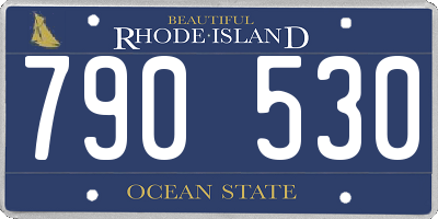 RI license plate 790530