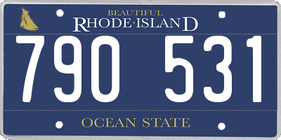 RI license plate 790531