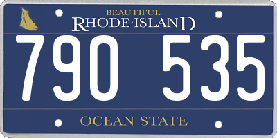RI license plate 790535