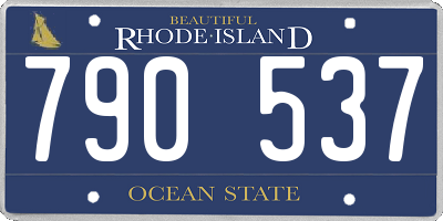 RI license plate 790537