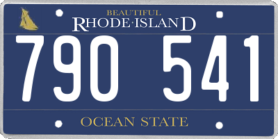 RI license plate 790541