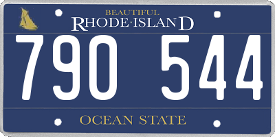 RI license plate 790544