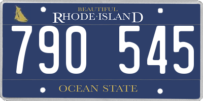 RI license plate 790545