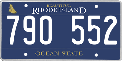 RI license plate 790552