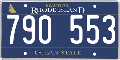 RI license plate 790553