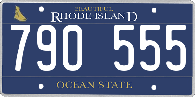 RI license plate 790555