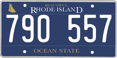 RI license plate 790557