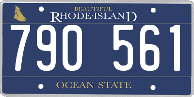 RI license plate 790561