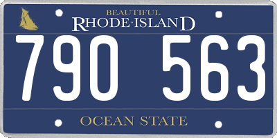 RI license plate 790563