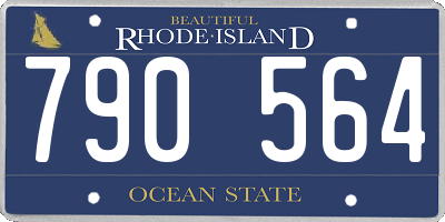 RI license plate 790564