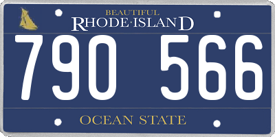 RI license plate 790566