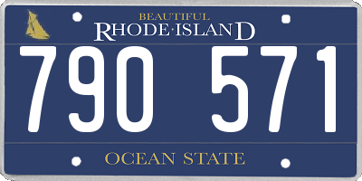 RI license plate 790571